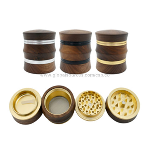 WOOD GRAIN – GRINDERS – 3-PIECE – 64MM – 6CT DISPLAY – GR67 – [MSRP: $19 EACH]