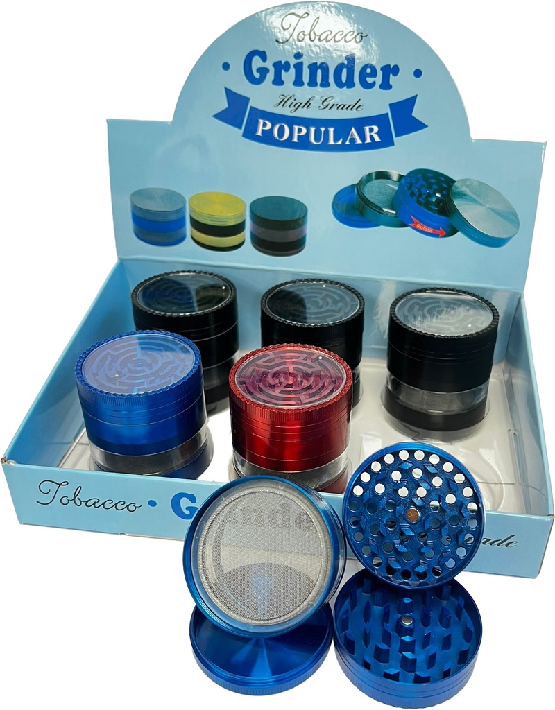 THE MAZE WITH WINDOW – GRINDERS – 4-PIECE – 52MM – 6CT DISPLAY – GR77 – [MSRP: $15 EACH]