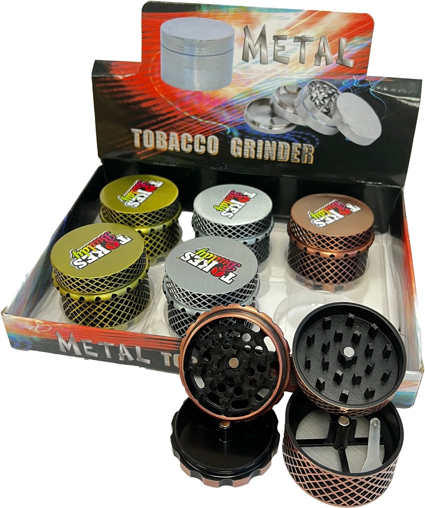 TOKES BUDDY 2024 – GRINDERS – 4-PIECE – 55MM – 6CT DISPLAY – GR60 – [MSRP: $18 EACH]