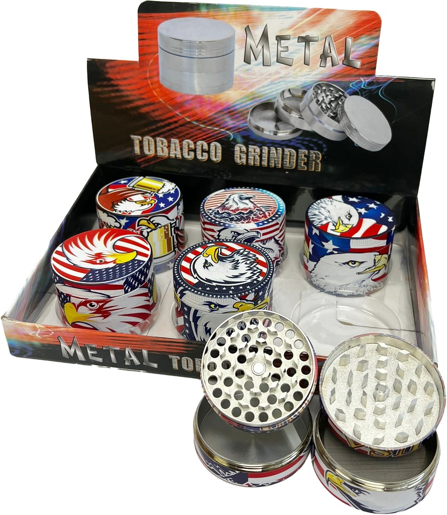 USA – GRINDERS – 4-PIECE – 55MM – 6CT DISPLAY – GR85 – [MSRP: $15.50 EACH]