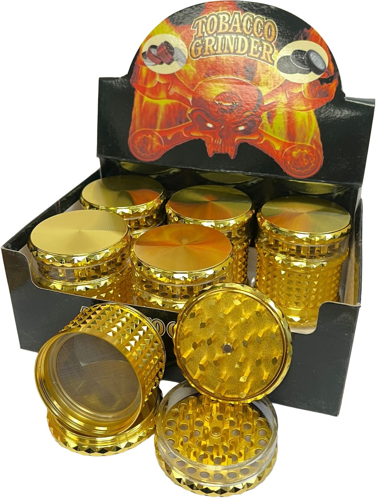 DRILLING EDGE GOLD – GRINDERS – 4-PIECE – 63MM – 6CT DISPLAY – GR94 – [MSRP: $23.50 EACH]