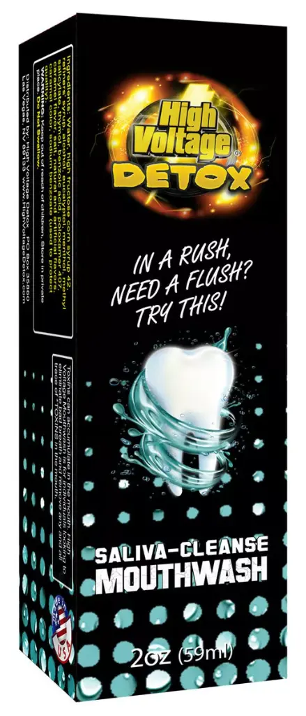 HIGH VOLTAGE DETOX – DETOX PRODUCT – SALIVA-CLEANSE MOUTHWASH – 2OZ – 1CT – [MSRP: $21]