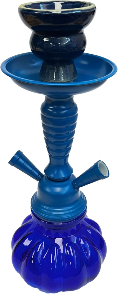 HOOKAH – 11" TIERED CLOUD – DOUBLE HOSE – MIDNIGHT BLUE – 1CT – ZC20 – [MSRP: $29.50]