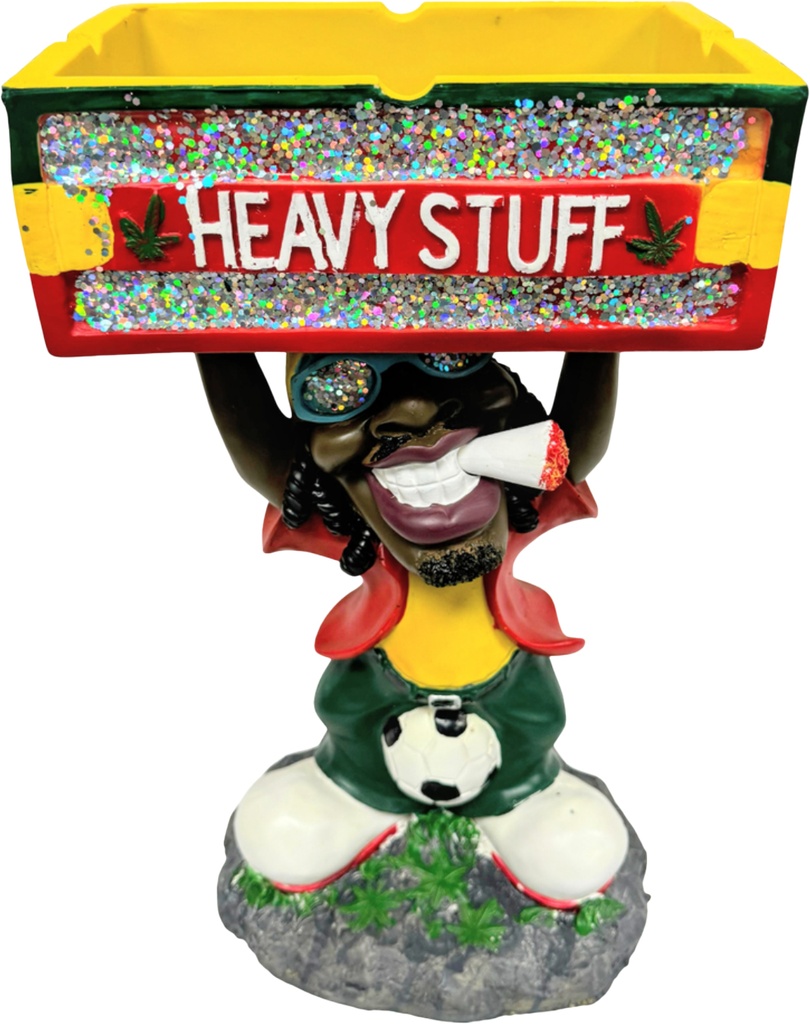 JUMBO RASTA – ASHTRAY – BOX TOP – 17.5 INCH – 1CT – [MSRP: $87.50]