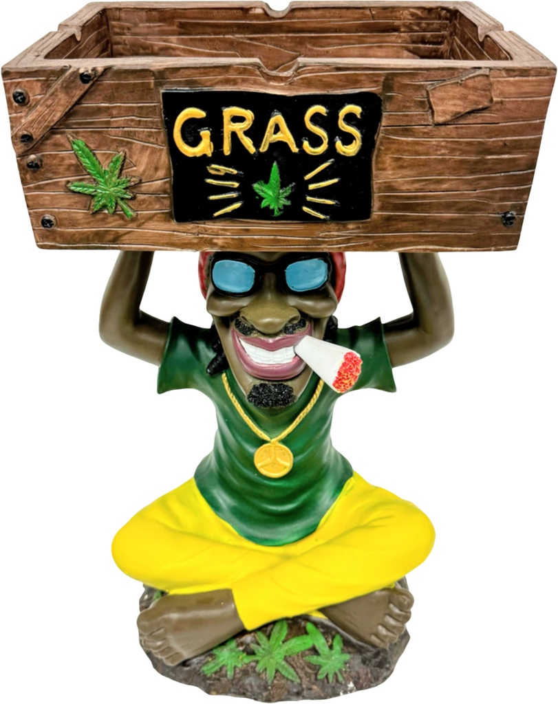 JUMBO RASTA – ASHTRAY – BOX TOP V2 – 17.5 INCH – 1CT – [MSRP: $87.50]