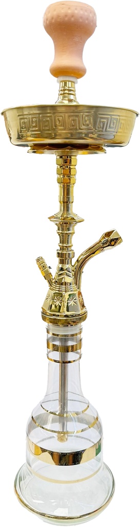 SABA – HOOKAH – 22" TRADITIONAL SINGLE HOSE – SILVER – 1CT – KMHD17 – [MSRP: $97.50]