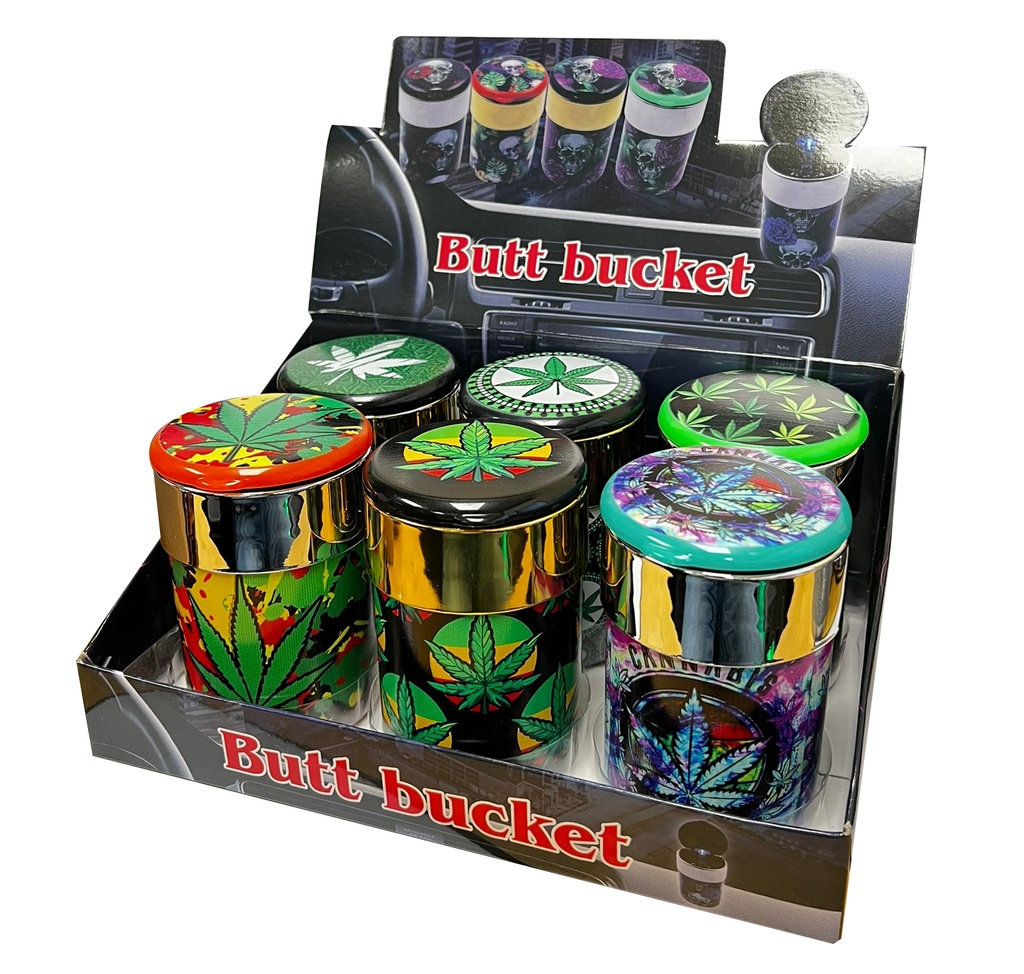 LED LEAF – ASHTRAY – CAR ACCESSORY – 6CT DISPLAY – [MSRP: $12 EACH]