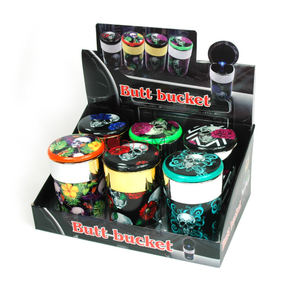 LED SUGAR SKULL – ASHTRAY – CAR ACCESSORY – 6CT DISPLAY – [MSRP: $12 EACH]