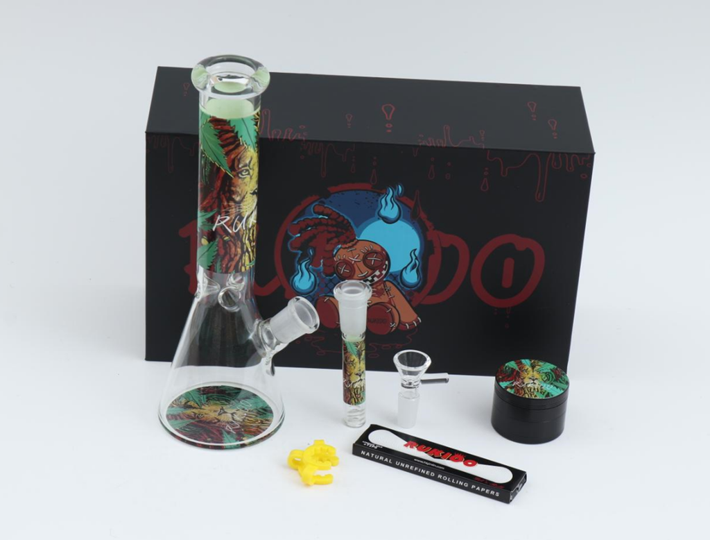 LION LEAF – GLASS WATER PIPE – GIFT SET – 6PCS – 1CT – GB1003-1 – [MSRP: $60]