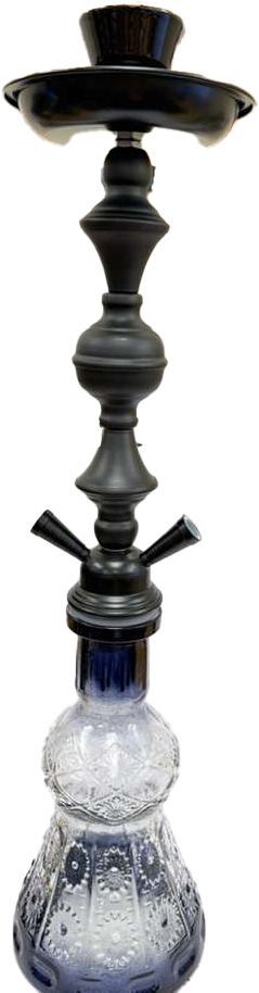 LOLA – HOOKAH – 18" DOUBLE HOSE MEDIUM – BLACK – 1CT – ZC79 – [MSRP: $37]