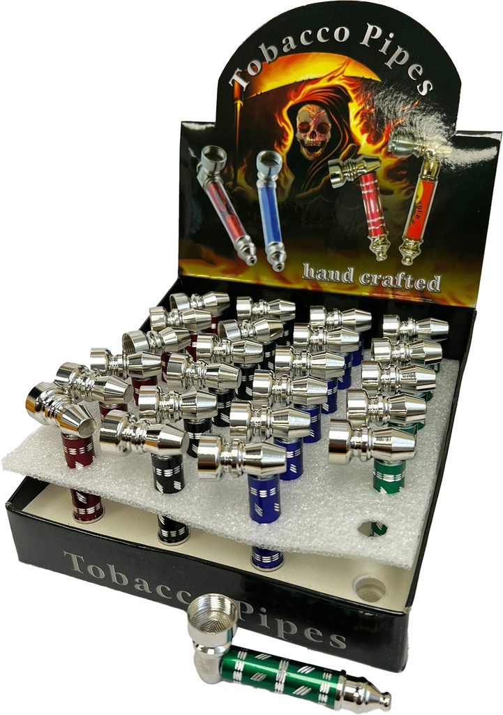 CLASSIC 2 – METAL PIPES – MIX COLOR – 24CT DISPLAY – TCP05 – [MSRP: $3.50 EACH]