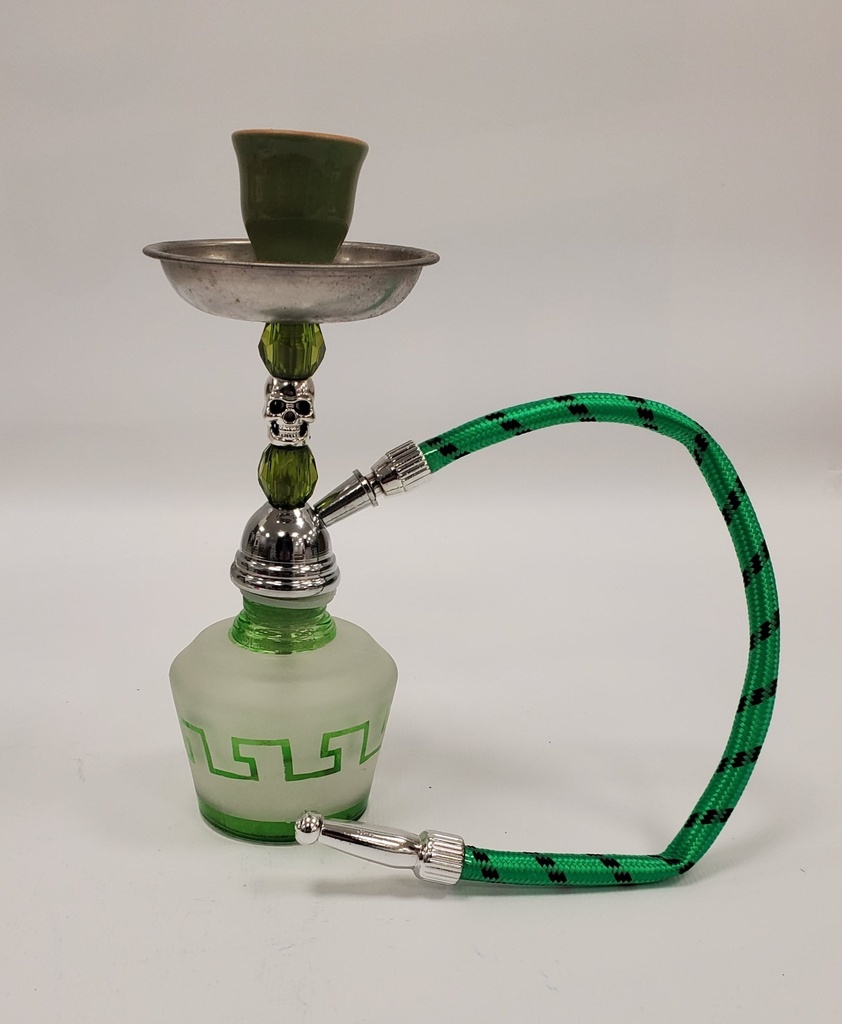 MINI HOOKAH – 8" SINGLE HOSE – MULTI-COLOR – 1CT – ZC33 – [MSRP: $10.50]