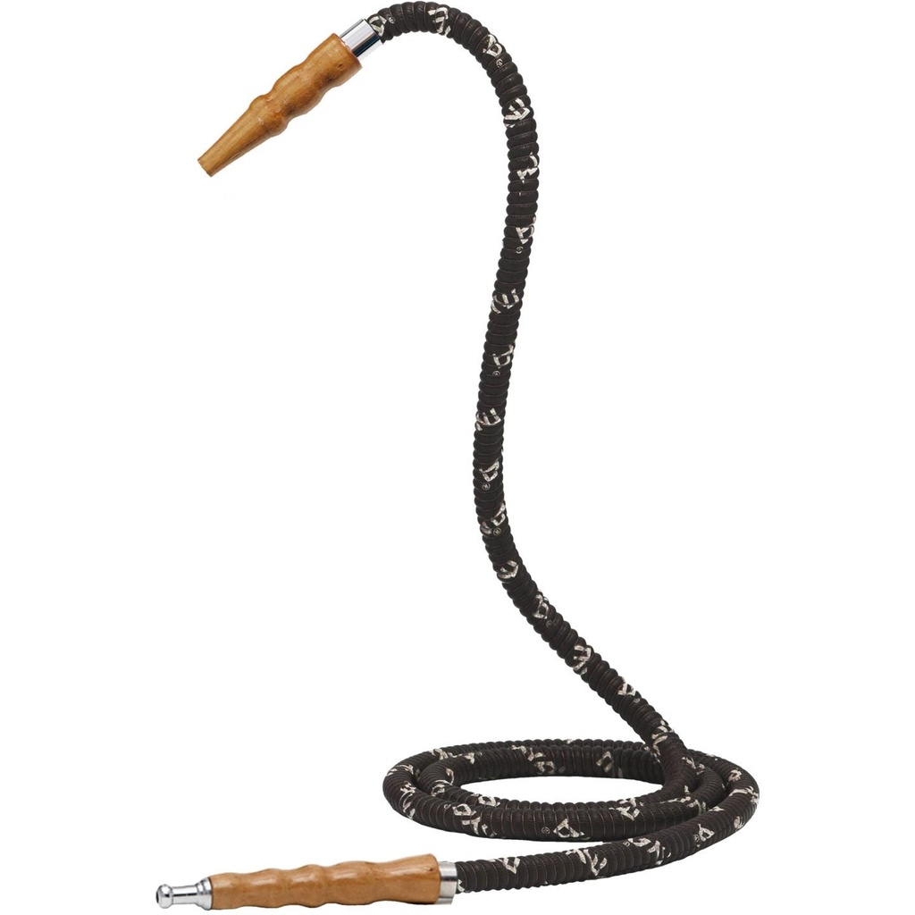 MYA – HOOKAH HOSE – WOOD METAL TIP – HOOKAH ACCESSORIES – VARIOUS COLORS – 1CT – MYA-HOSE– [MSRP: $7.50]