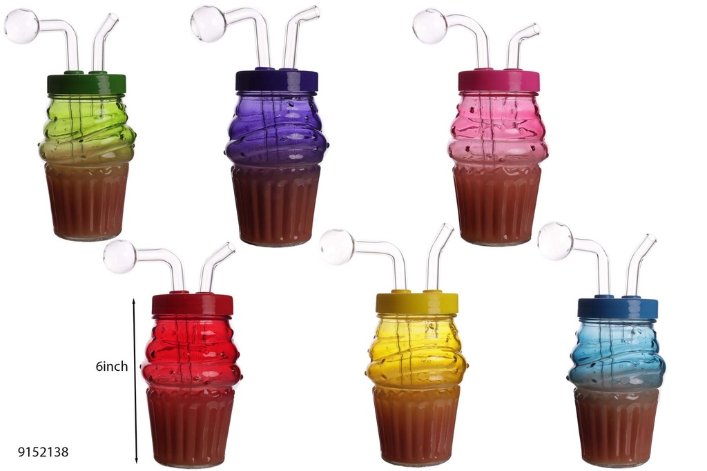 CUPCAKE – OIL BURNER – GLASS WATER PIPE – 1CT – OB-CC-CUPCAKE – [MSRP: $20]