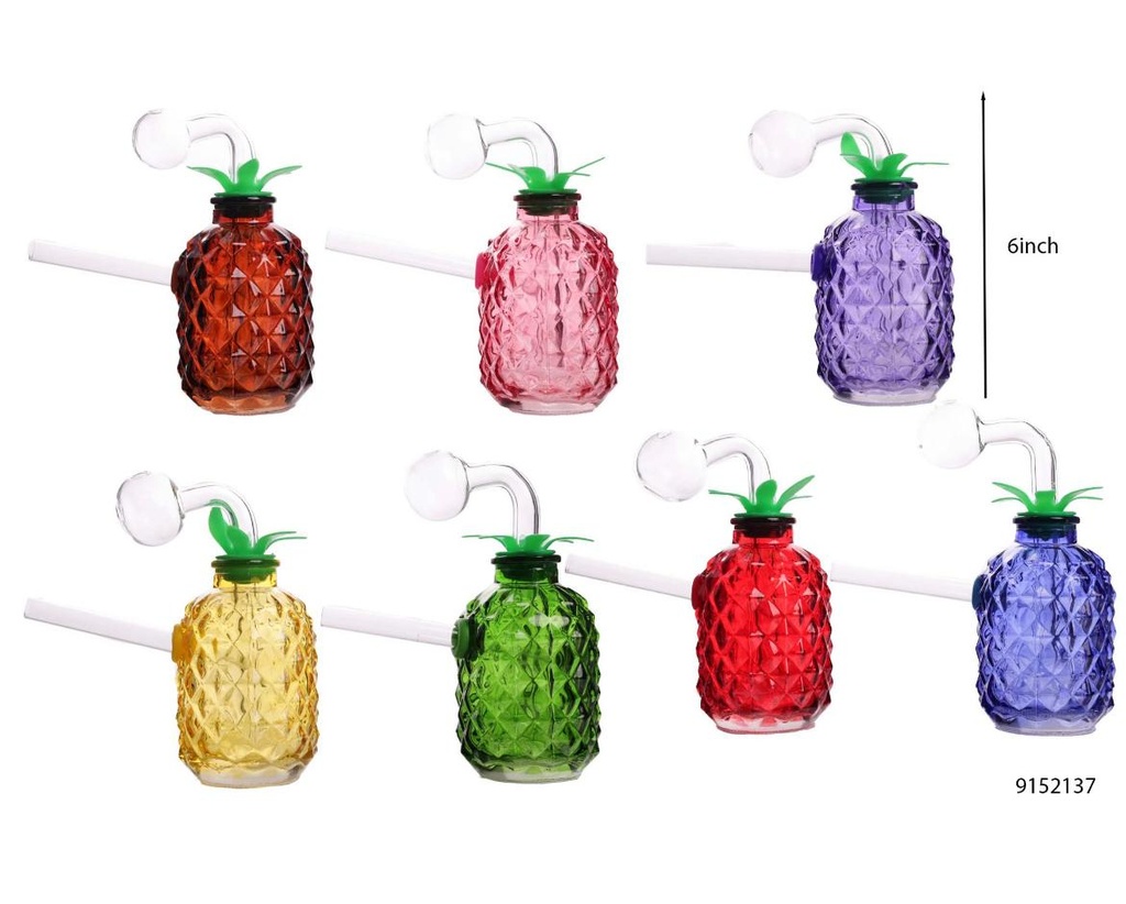 PINEAPPLE – OIL BURNER – GLASS WATER PIPE – 1CT – OB-P-PIPE PINEAPPLE – [MSRP: $17.50]