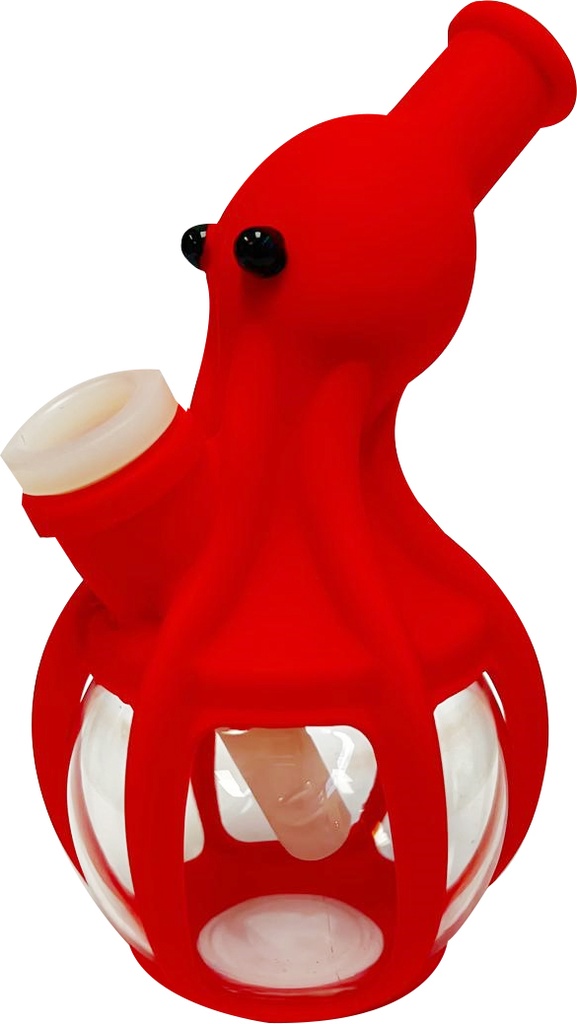 OCTOPUS HYBRID BONG – SILICON WATER PIPES – 1CT – SL233 – [MSRP: $27.50]