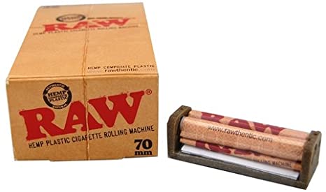 RAW – PAPERS & TUBES ACCESSORIES – 70MM PLASTIC ROLLING MACHINE – 12CT DSPL – [MSRP: $4 EACH]