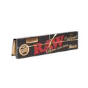 RAW – ROLLING PAPERS – BLACK CLASSIC CONNOISSEUR WITH TIPS – KING SIZE – 24CT DSPL – [MSRP: $4 EACH]