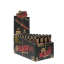 RAW – PRE-ROLLED CONES – BLACK – 1 1/4 – 6PK – 32CT DSPL – [MSRP: $4.50 EACH]