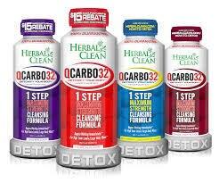 HERBAL CLEAN - QCARBO32 SAME-DAY DETOX DRINK – DETOX PRODUCTS – 32OZ – ASSORTED FLAVORS– 1CT – HERBAL- [MSRP: $39]