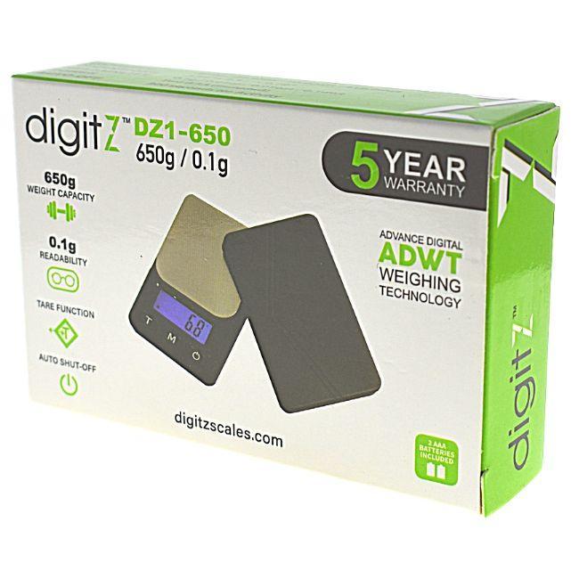 DIGITZ – SCALES – DIGITAL POCKET SCALE – 650G X 0.1G – 1CT – DZ1-650 – [MSRP: $11]