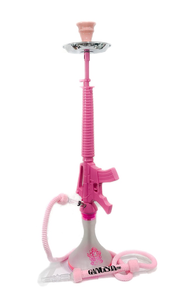 M-16 GUN – HOOKAH – 30" SINGLE HOSE LARGE – 6 COLORS – 1CT – KM-M16 – [MSRP: $150]