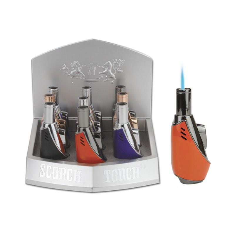 SCORCH – TORCH LIGHTERS – NEW EASY GRIP – 9CT DISPLAY – 61546 – [MSRP: $17 EACH]