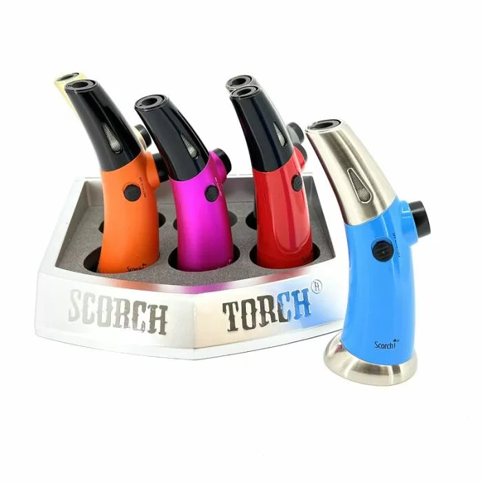 SCORCH – TORCH LIGHTERS – TRITON MINI – MATTE FINISH – 6 INCH – 6CT DISPLAY – 61577 – [MSRP: $24.50 EACH]