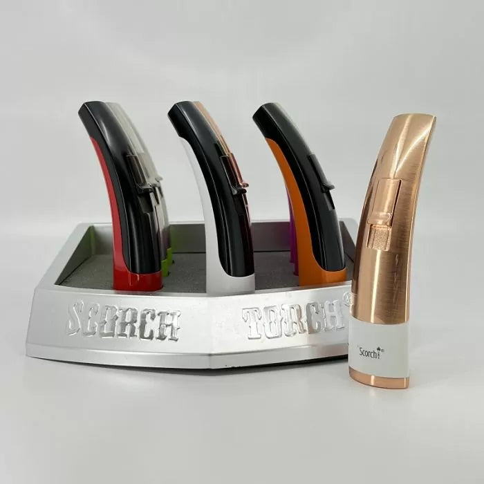 SCORCH – TORCH LIGHTERS – ARC TWO-TONE MATTE FINISH – 9CT DISPLAY – 61651 – [MSRP: $26.50 EACH]