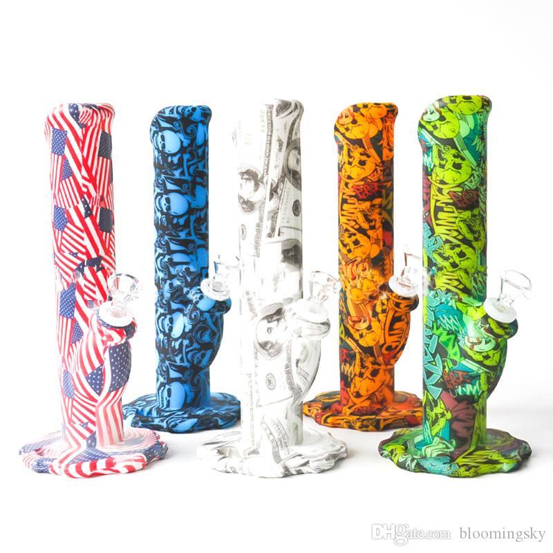 HYBRID DRY RIG – SILICON WATER PIPES – MULTI-COLOR – 1CT – SL43 – [MSRP: $30]