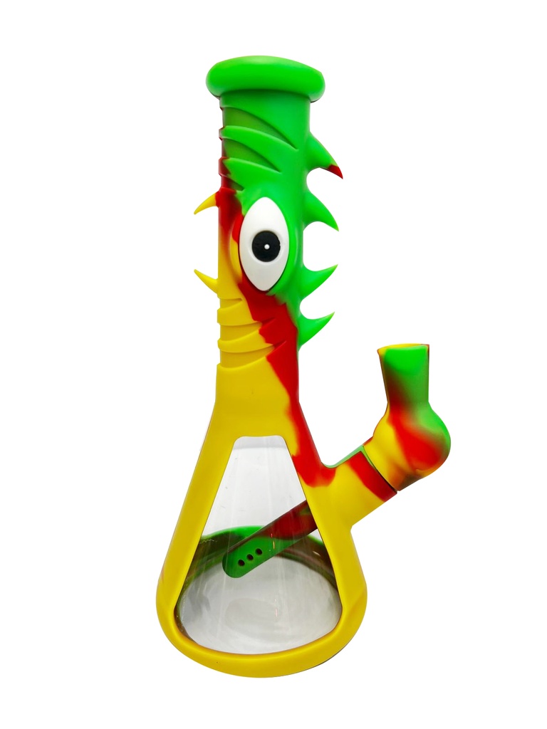MONSTER EYE HYBRID BONG – SILICON WATER PIPES – 1CT – SL235 – [MSRP: $35]