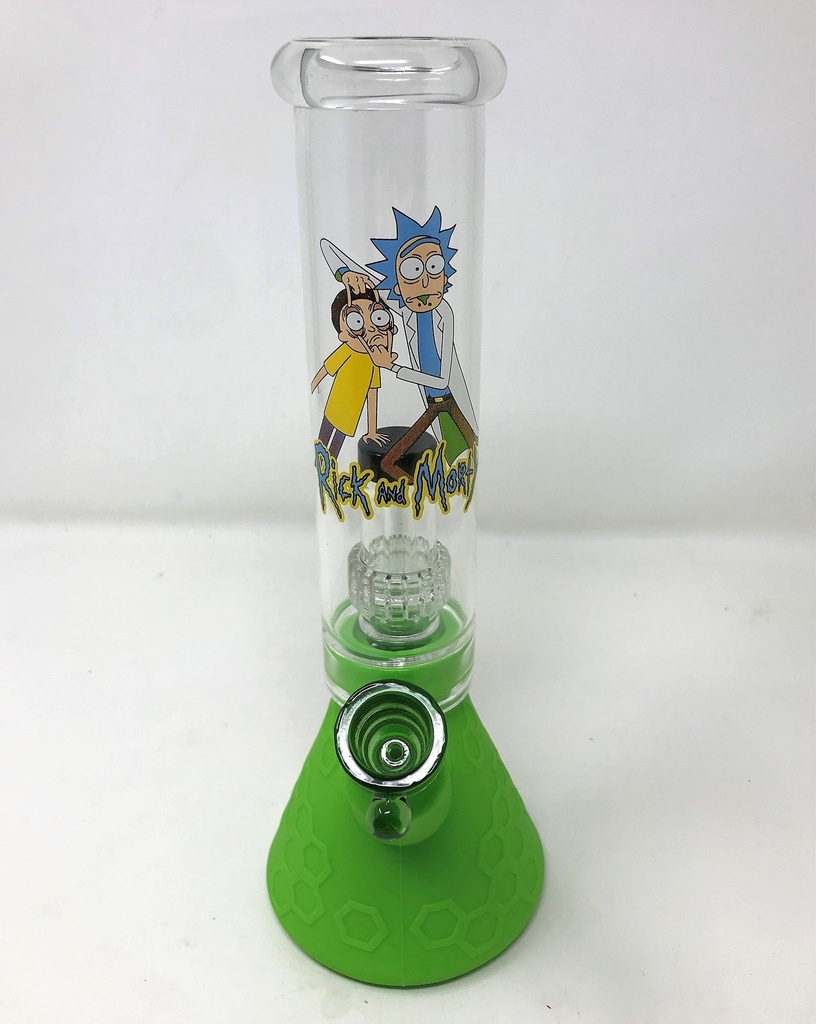 PRINT WITH SHOWER HYBRID BONG – SILICON WATER PIPES – 1CT – SL215 – [MSRP: $56.50]