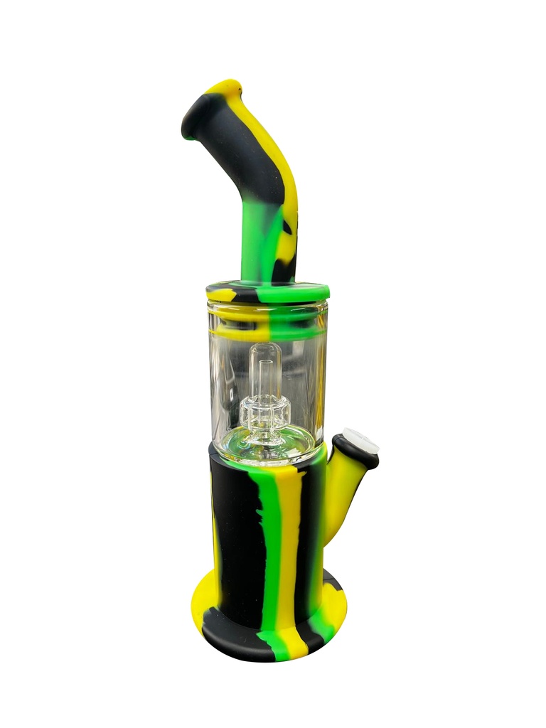 HYBRID DRY RIG – SILICON WATER PIPES – MULTI-COLOR – 1CT – SL137 – [MSRP: $60]