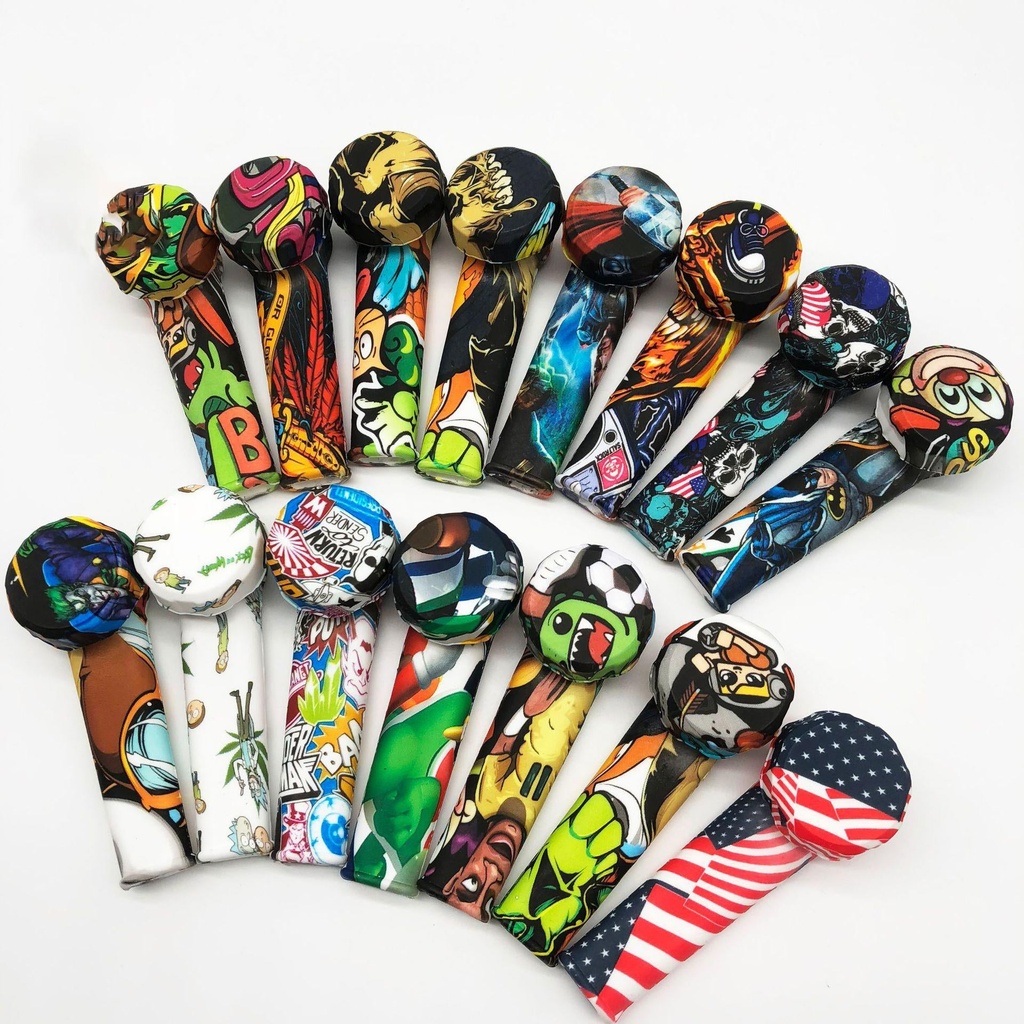 METAL BOWL & LID – SILICON HAND PIPES – 1CT – SL243 – [MSRP: $12.50]