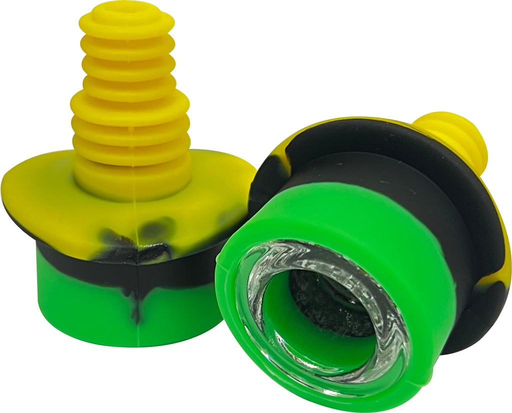 HYBRID SILICONE & GLASS BOWL – SILICON ACCESSORIES – 1CT – SL251 – [MSRP: $7.50]