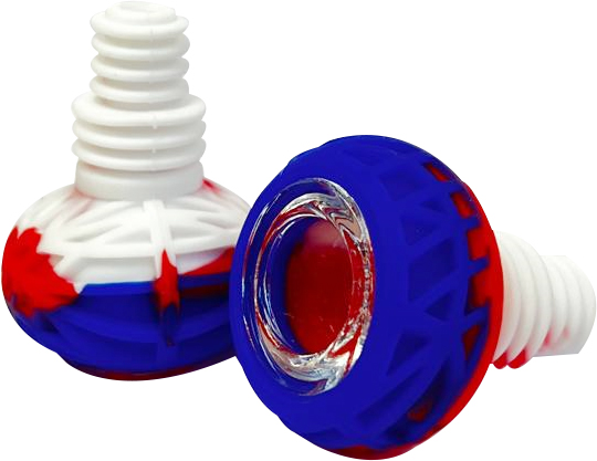 HYBRID SILICONE & GLASS BOWL – SILICON ACCESSORIES – 1CT – SL253 – [MSRP: $7.50]