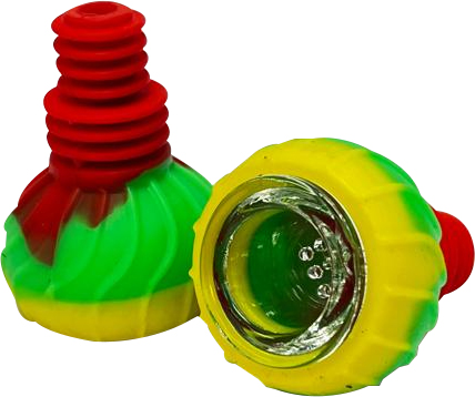 HYBRID SILICONE & GLASS BOWL – SILICON ACCESSORIES – 1CT – SL254 – [MSRP: $7.50]
