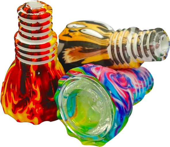 HYBRID SILICONE & GLASS BOWL – SILICON ACCESSORIES – 1CT – SL256 – [MSRP: $7.50]