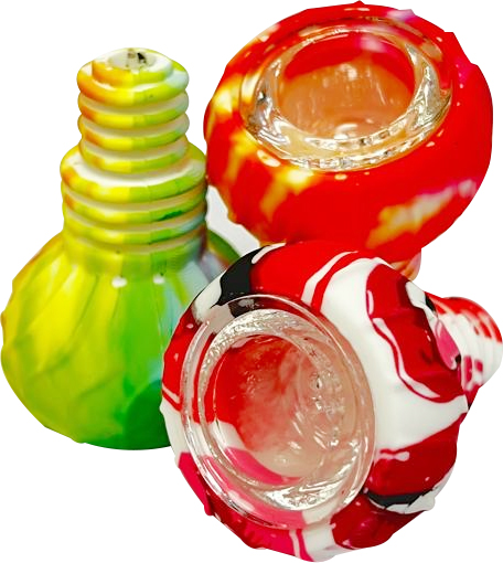 HYBRID SILICONE & GLASS BOWL – SILICON ACCESSORIES – 1CT – SL257 – [MSRP: $7.50]