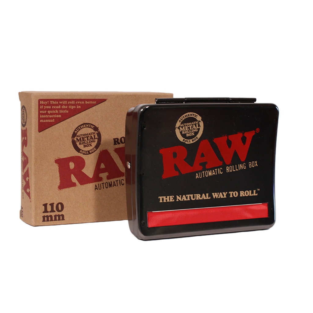RAW – AUTOMATIC ROLLING BOX – PAPERS & TUBES ACCESSORIES – 70MM, 79MM & 110MM – 1UNIT – [MSRP: $20-$30]