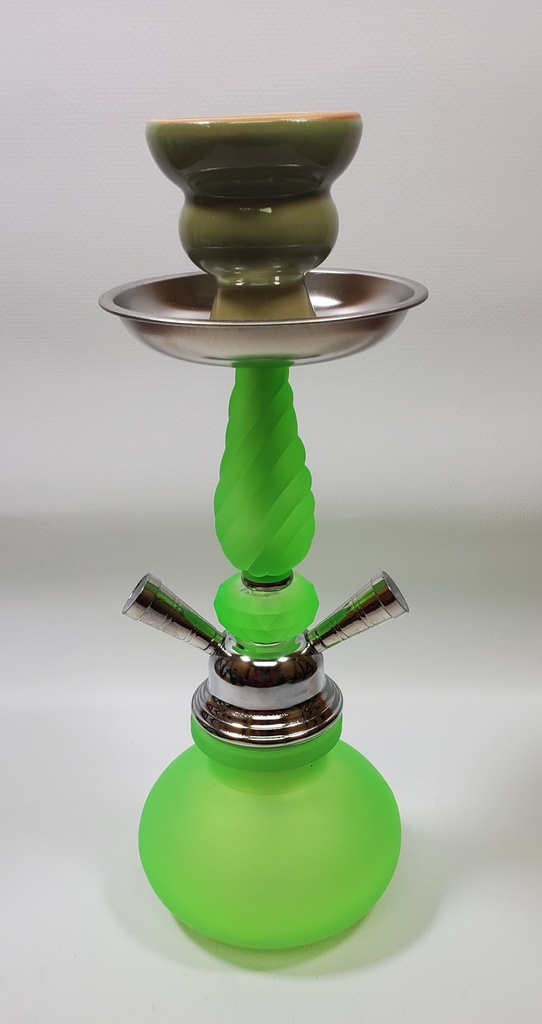 SABA – HOOKAH – SMALL SERIES – DOUBLE HOSE – 6 COLORS – 1CT – ZC32 – [MSRP: $24]