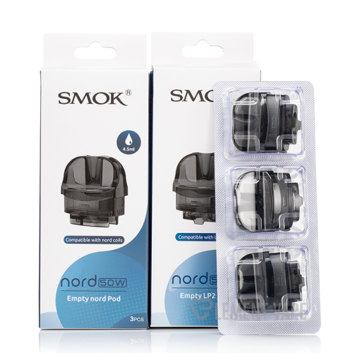 SMOK – VAPE PODS REPLACEMENT – NORD 50W REPLACEMENT PODS – EMPTY – 3CT – [MSRP: $6 EACH]