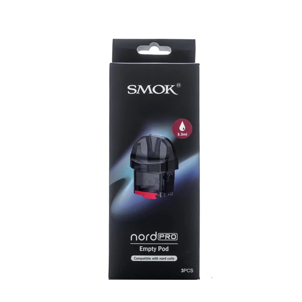 SMOK – VAPE PODS REPLACEMENT – NORD PRO REPLACEMENT PODS – EMPTY – 3.3ML – 1CT – [MSRP: $12]