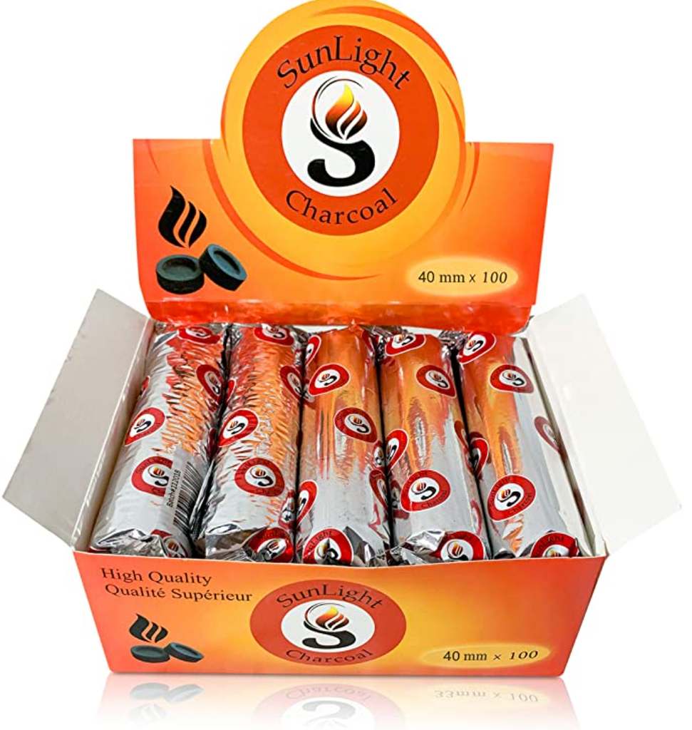 SUNLIGHT – QUICK LIGHT TABLETS – HOOKAH CHARCOAL – 33MM / 40MM – 100CT – [MSRP: $1.50-$2 EACH]
