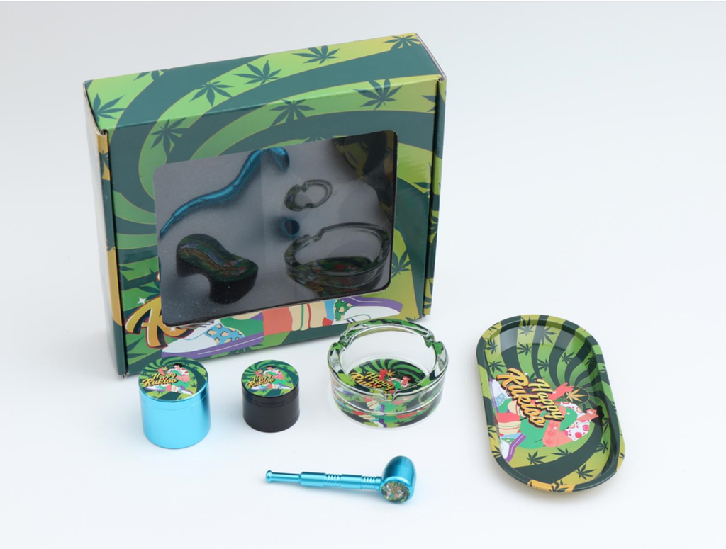 SPACEMAN – GLASS WATER PIPE – GIFT SET – 5PCS – 1CT – A206-6 – [MSRP: $37.50]