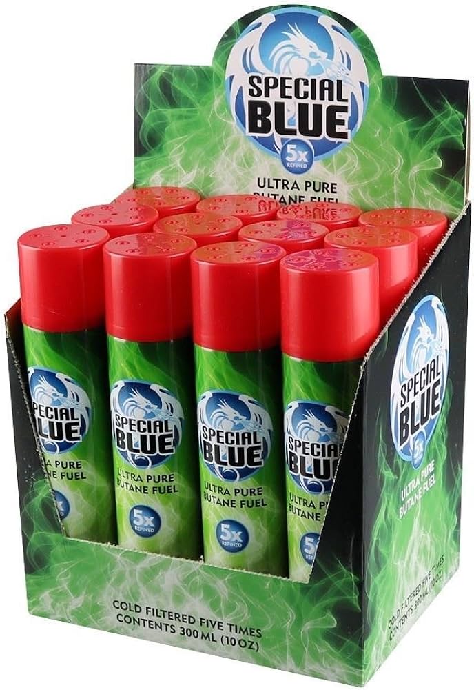 SPECIAL BLUE – BUTANE – 5X REFINED – 300ML – 12CT DISPLAY – [MSRP: $4 EACH]