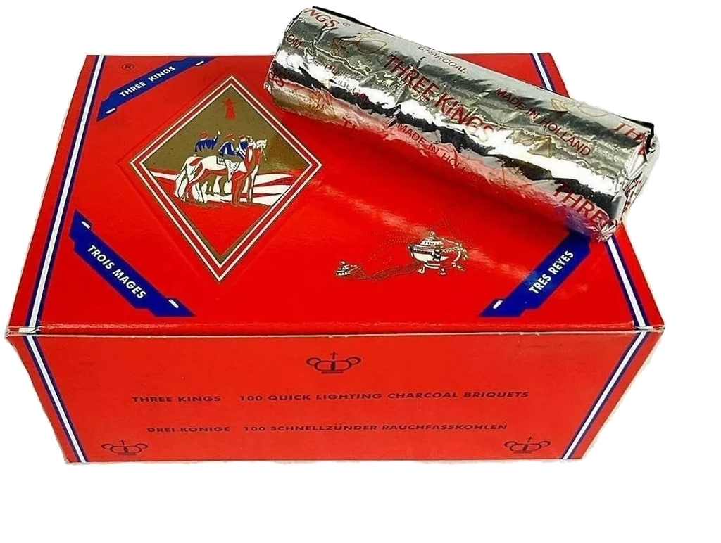THREE KINGS – HOOKAH CHARCOAL – HOOKAH CHARCOAL – 33MM / 40MM – 10CT ROLL – 3KNG-CHAR-33MM – [MSRP: $2-$3 EACH]