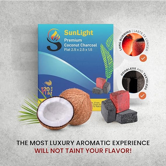 Sunlight Coconut Charcoal 120 PCS