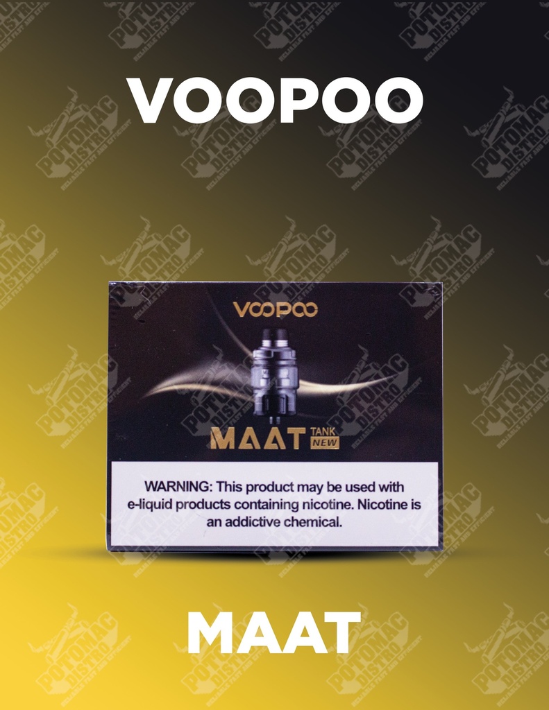 VOOPOO – VAPE TANKS – MAAT TANK – 6.5ML – VARIOUS COLORS – 1CT – [MSRP: $45]