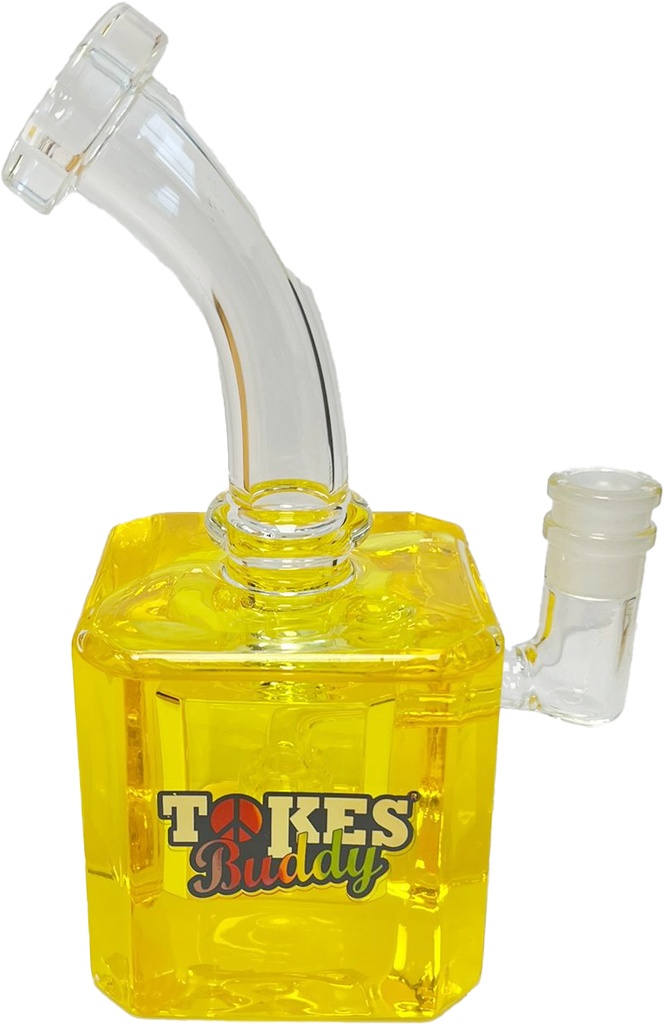 TOKES BUDDY – GLYCERIN CUBE – GLASS WATER PIPE – 1CT – GGB06 – [MSRP: $100]